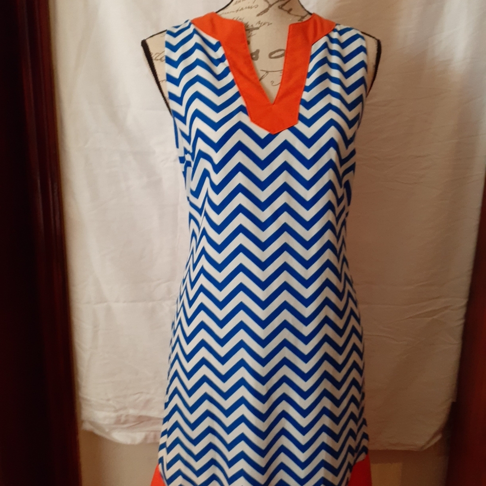 Blue and orange Mudd pie dress